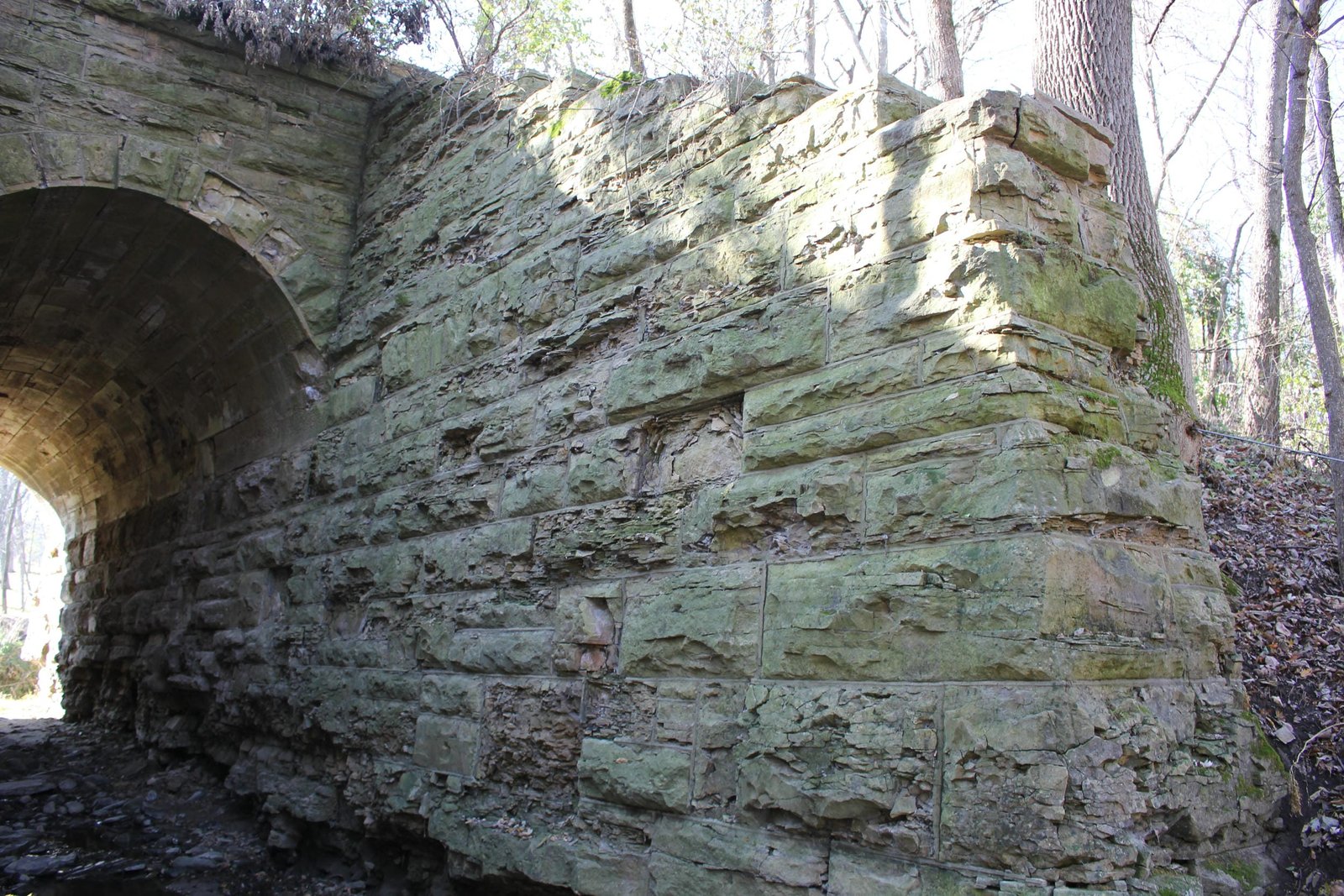 Northeast wing wall